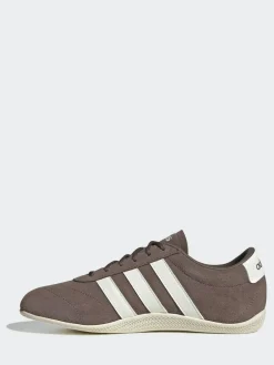 adidas Brown/White Grand Court Lo Trainers^Women Sneakers