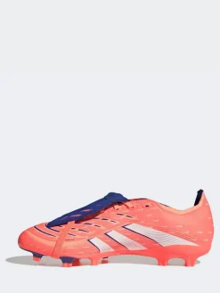 adidas Coral/White Adult Predator League Fold-Over Tongue Firm/Multi Ground Boots^ Soccer Cleats
