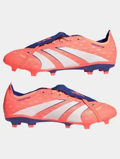 adidas Coral/White Adult Predator League Fold-Over Tongue Firm/Multi Ground Boots^ Soccer Cleats