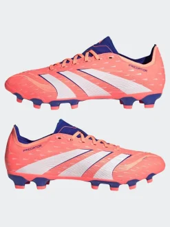 adidas Coral/White Adult Predator League Multi Ground Boots^ Soccer Cleats