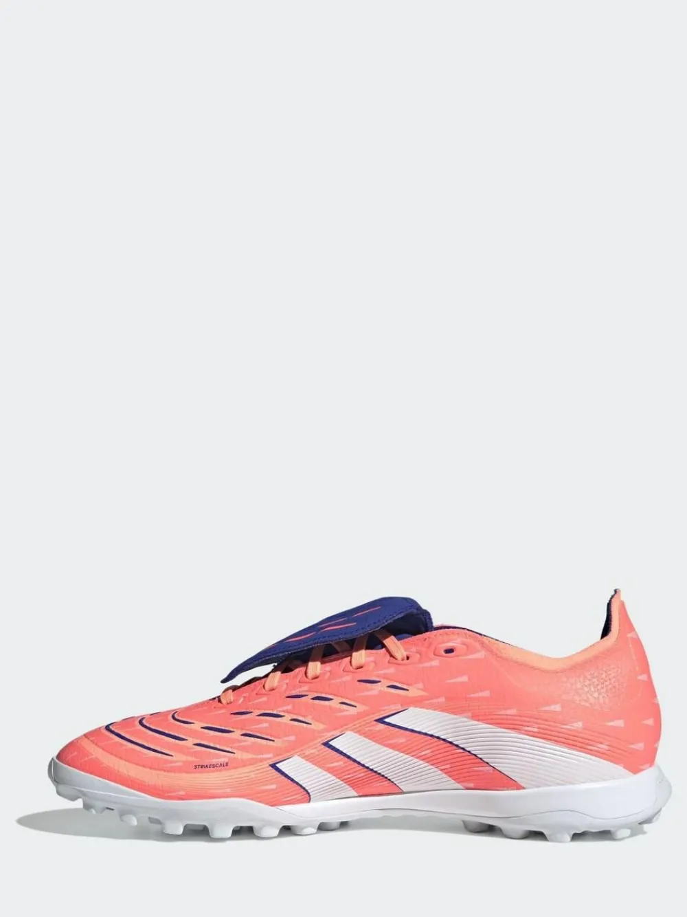 adidas Coral/White Adult Predator League Fold-Over Tongue Turf Boots^ Soccer Cleats