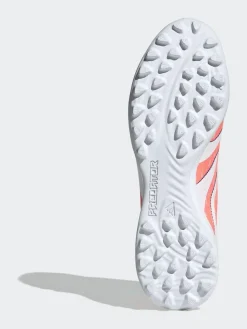 adidas Coral/White Adult Predator League Fold-Over Tongue Turf Boots^ Soccer Cleats