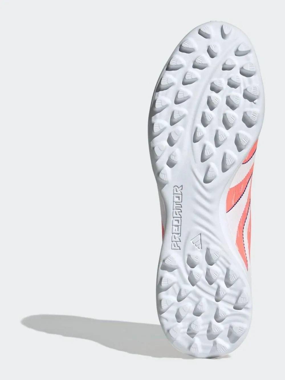 adidas Coral/White Adult Predator League Fold-Over Tongue Turf Boots^ Soccer Cleats