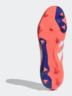 adidas Coral/White Adult Predator League Laceless Firm/Multi Ground Boots^ Soccer Cleats