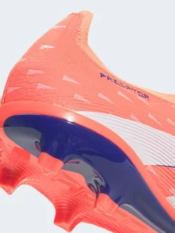 adidas Coral/White Adult Predator League Laceless Firm/Multi Ground Boots^ Soccer Cleats