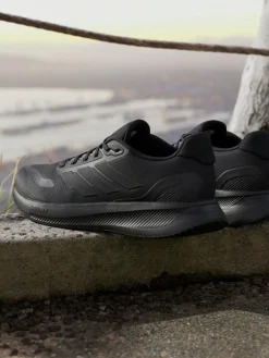 New adidas Dark Black Runfalcon 5 Running Trainers