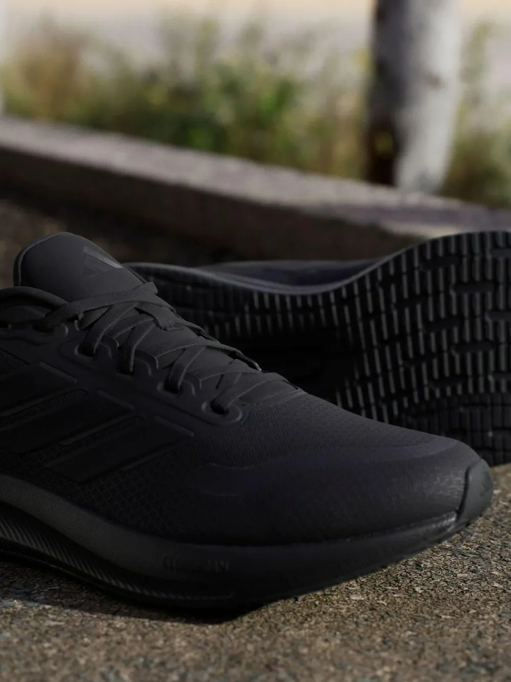 New adidas Dark Black Runfalcon 5 Running Trainers