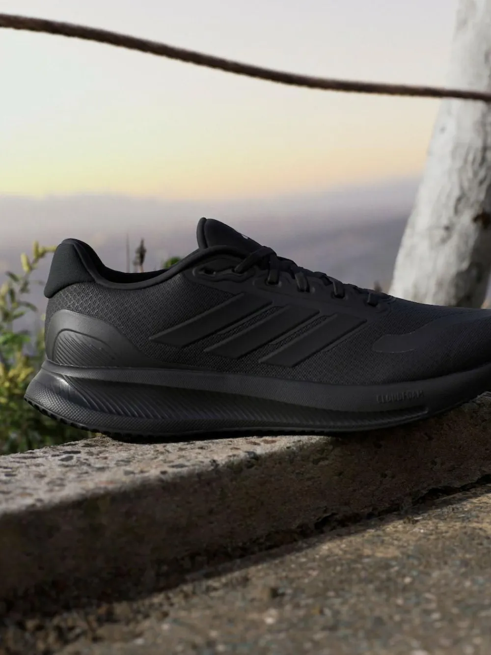 New adidas Dark Black Runfalcon 5 Running Trainers