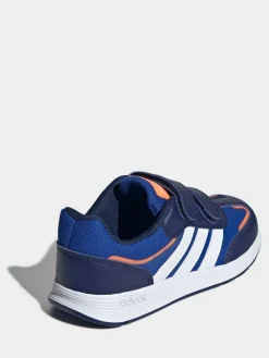 adidas Dark Blue Tensaur Switch Hook and Loop Kids Trainers^BOY Sneakers