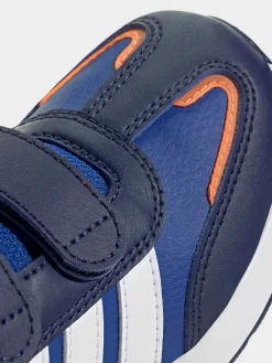 adidas Dark Blue Tensaur Switch Hook and Loop Kids Trainers^BOY Sneakers