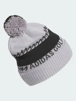 Hot Adidas Golf Dark Grey Cold.Rdy 3-Stripes Pom Beanie