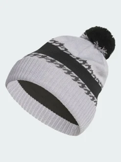 Hot Adidas Golf Dark Grey Cold.Rdy 3-Stripes Pom Beanie