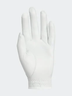 Hot Adidas Golf White/Black Pro Leather Single Gloves