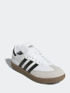 Clearance Adidas Golf Samba Spikeless Shoes White/Black