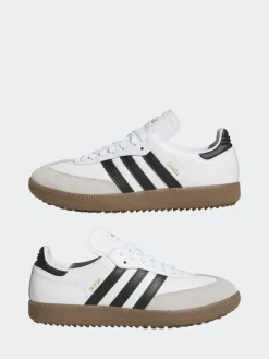 Clearance Adidas Golf Samba Spikeless Shoes White/Black