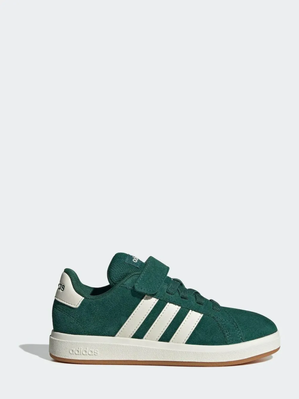 Outlet adidas Green Grand Court 00s Suede Elastic Lace Kids Trainers