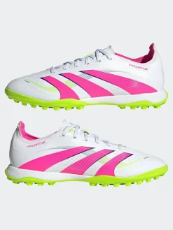 New adidas Green/White Adult Predator League Turf Boots