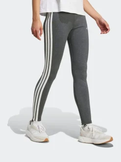 Best adidas Grey Essentials 3-Stripes Cotton Leggings