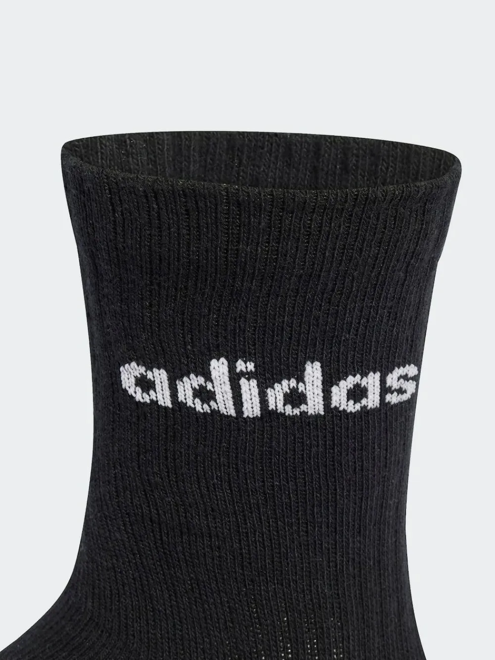 Discount adidas Linear Crew Socks Cushioned Socks 6 Pack Grey