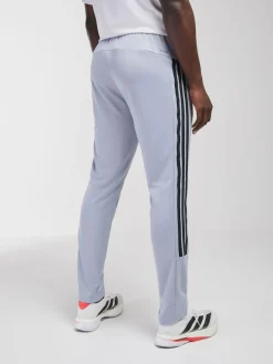 New adidas Workout Essentials All-Set 3-Stripes Knit Joggers Grey
