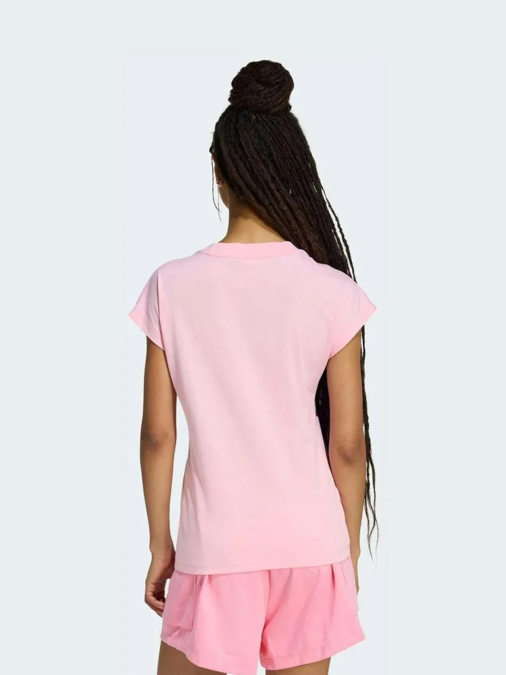 adidas Light Pink Essentials Single Jersey T-Shirt