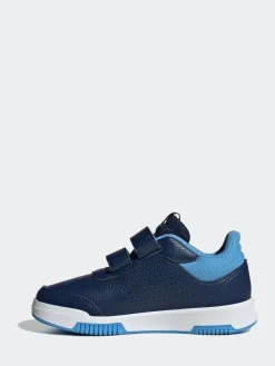 adidas Navy/Blue/White Hook and Loop Tensaur Kids Trainers^BOY Sneakers|Sneakers
