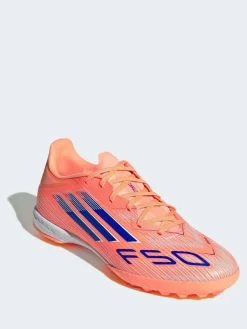 adidas Orange Adult F50 League Turf Boots^ Soccer Cleats