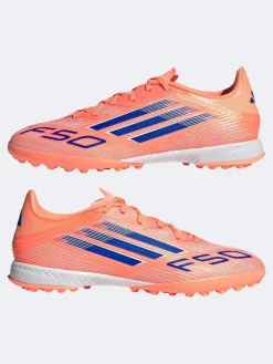 adidas Orange Adult F50 League Turf Boots^ Soccer Cleats