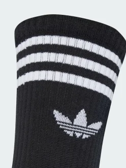 New adidas originals Black Crew 3-Stripes Crew Socks 3 Pairs