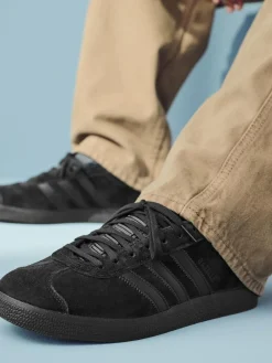 Hot adidas originals Black Dark Gazelle Trainers