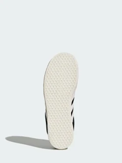 Discount adidas originals Black/White Gazelle Junior Trainers