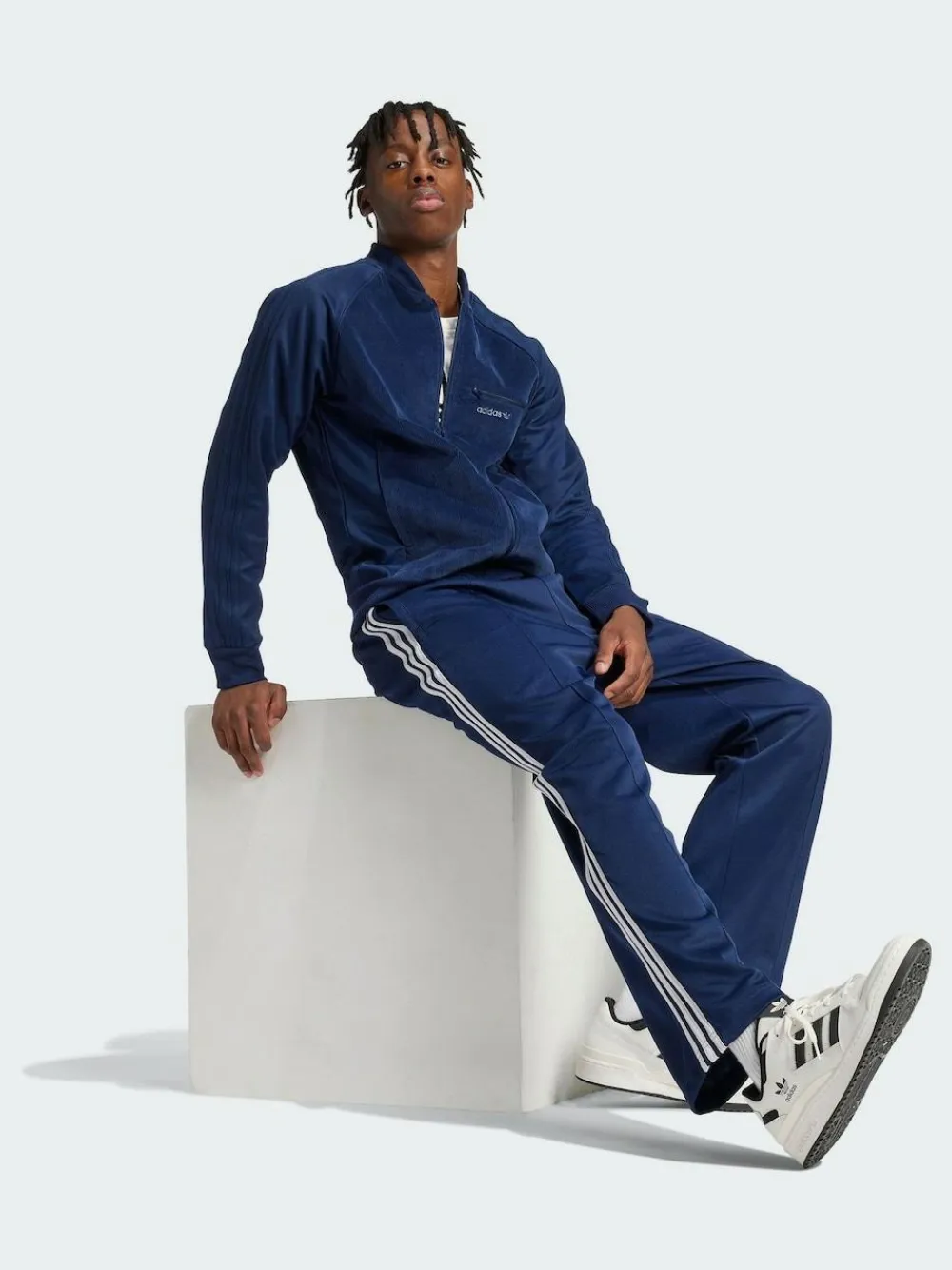 adidas originals Blue Adicolor Baggy Fit Firebird Track Joggers^ Joggers|Joggers