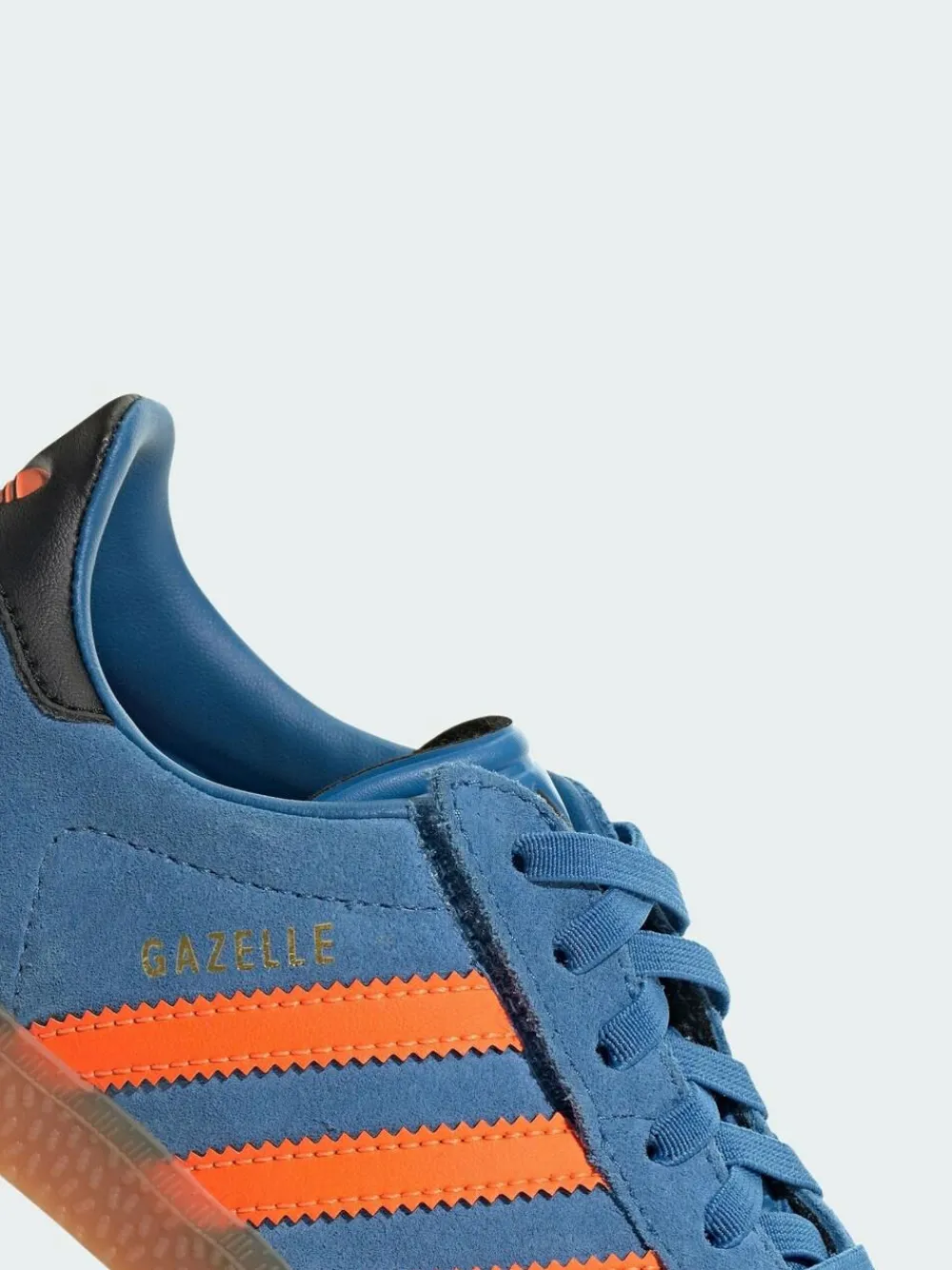 adidas originals Blue Gazelle Comfort Closure Elastic Lace Shoes^BOY School Shoes|Boys Shoes