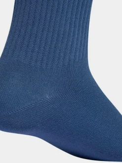 Online adidas originals 3 -Stripe High Crew Socks 3 Pack Blue/Black