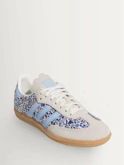 Outlet adidas originals Blue/Grey Floral Samba OG x Liberty London Junior Trainers