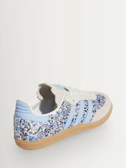 Outlet adidas originals Blue/Grey Floral Samba OG x Liberty London Junior Trainers
