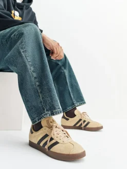 Discount adidas originals Brown Gazelle Trainers