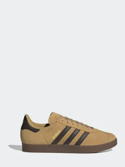 Discount adidas originals Brown Gazelle Trainers