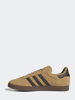Discount adidas originals Brown Gazelle Trainers