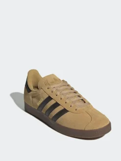 Discount adidas originals Brown Gazelle Trainers