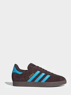 Outlet adidas originals Gazelle Trainers Brown/Blue