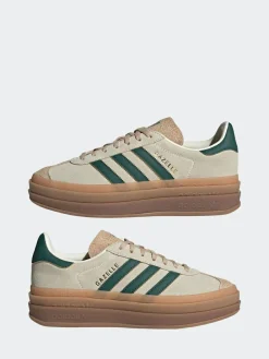 adidas originals Brown/Green Gazelle Bold W Trainers^Women Sneakers
