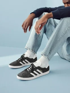 adidas originals Charcoal Gazelle Trainers^ Sneakers