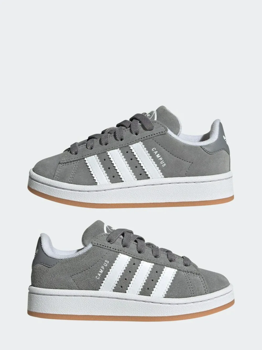 adidas originals Grey Light Campus 00s Elastic Lace Kids Trainers^BOY Sneakers|Sneakers