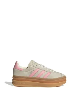 adidas originals Gazelle Bold Lace Junior Trainers Neutral/Pink