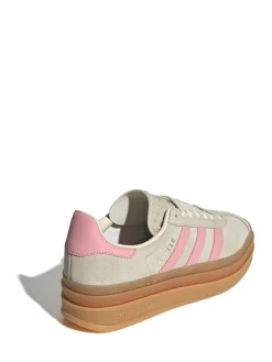 adidas originals Gazelle Bold Lace Junior Trainers Neutral/Pink