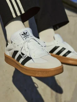 Hot adidas originals XLG Samba Trainers Pearl White