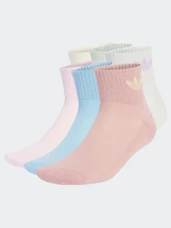 New adidas originals 6 Pack Ankle Socks Pink