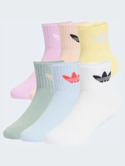 adidas originals Pink Kids Socks 6 Pack^BOY Socks