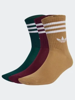 Online adidas originals Red Crew 3-Stripes Crew Socks 3 Pairs